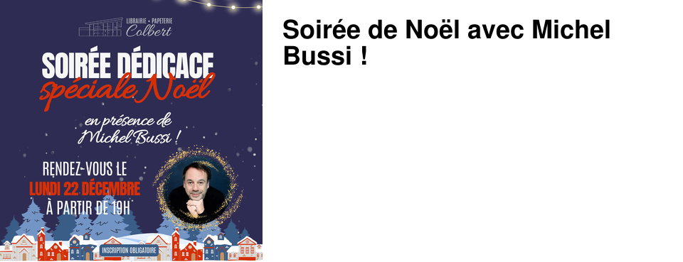 Soir�e de No�l avec Michel Bussi !